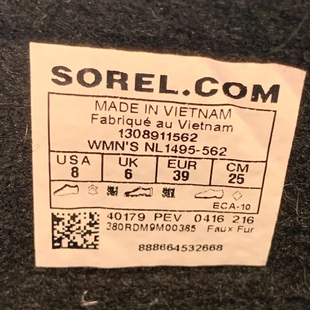 SOREL Winter Carnival Waterproof Purple‎ Snow Boots  NL1495-562 Women's Sz 8